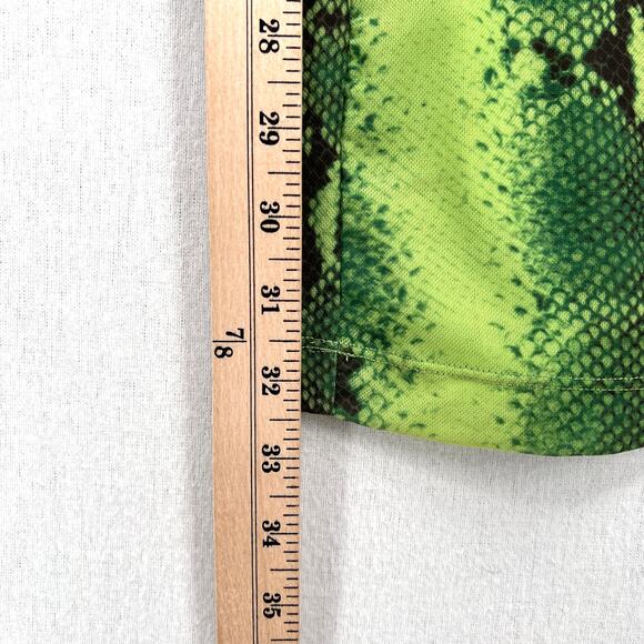 CULT GAIA X BRATZ Sheridan Pants Womens XL Green Ombre Snakeskin Flare NEW - Picture 16 of 16